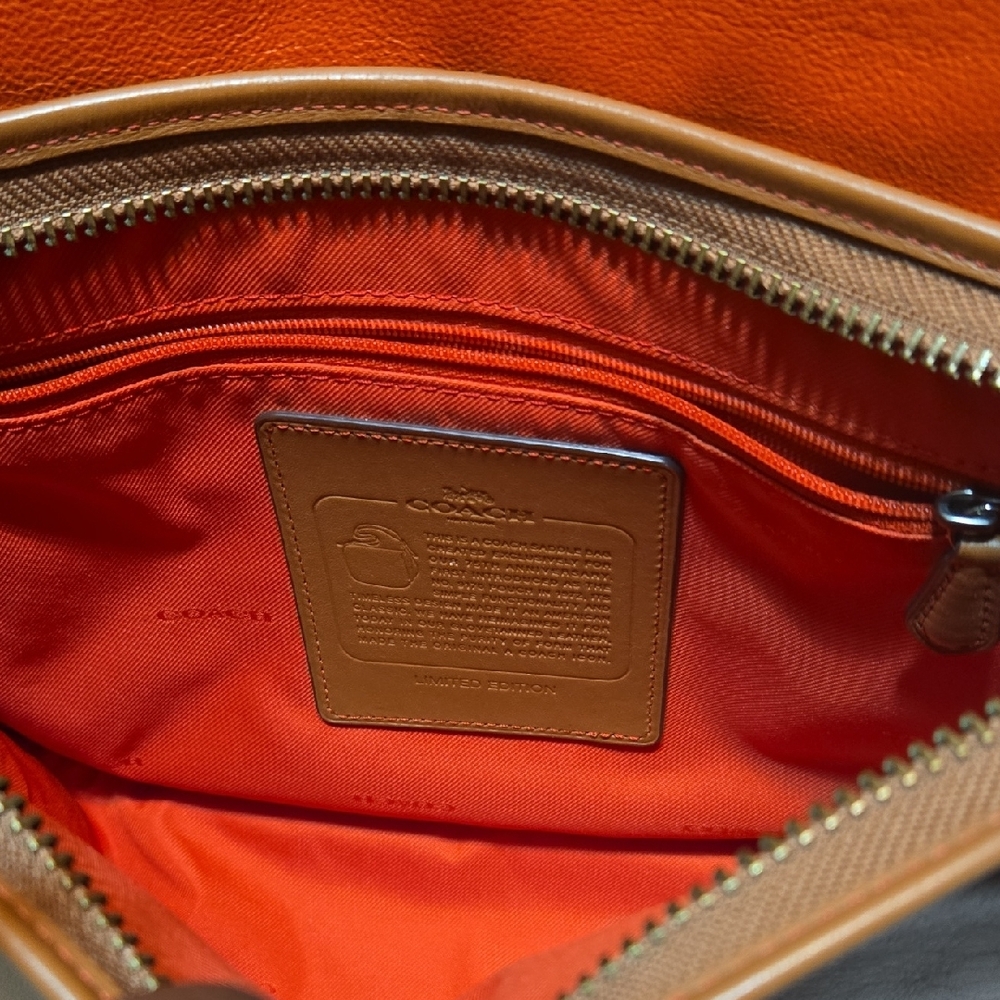 Coach Saddle Messenger Crossbody Bag - Picture 11 of 16